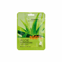 Маска CORIMO Для лица Тканевая Восстановление 100% Aloe 22г
