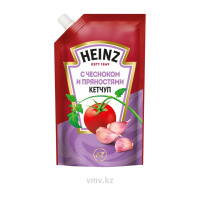 Кетчуп HEINZ С чесноком и пряностями 320г Кетчуп HEINZ С чесноком и пряностями 320г