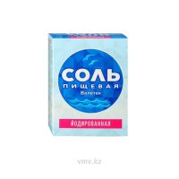 Соль ВАЛИТЕК Пищевая йодированная 350г кор