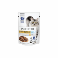 Корм PERFECT FIT Для кошек При чувствительном пищеварении Лосось 75г м/у