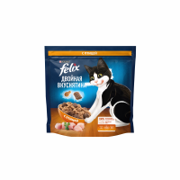 Корм FELIX Сухой Двойная вкуснятина Курица 200г