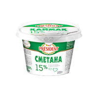 Сметана FOOD MASTER 15% 200г п/у