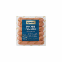 Сосиски РУБИКОМ Мясные с дымком 500г в/у 