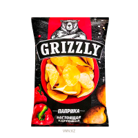 Чипсы GRIZZLY Натуральные Паприка 110г Чипсы GRIZZLY Натуральные Паприка 110г