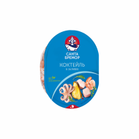 Коктейль САНТА БРЕМОР Из морепродуктов в заливке Классик 180г