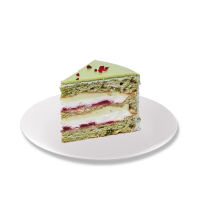 Торт ВКУСНАЯ ИСТОРИЯ Фисташковый нарезка шт