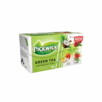 Чай PICKWICK Ассорти Смесь зеленого чая трав и кусочков фруктов 20шт