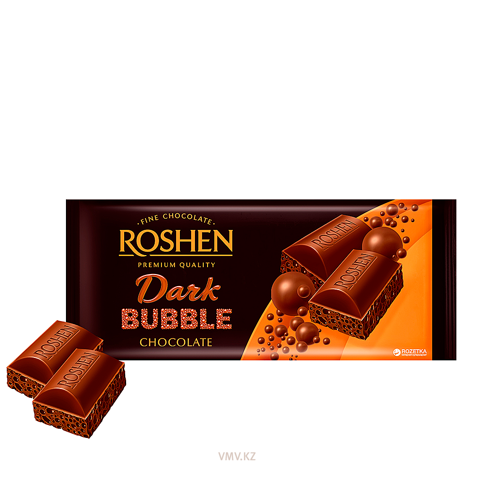 Шоколад ROSHEN Dark Bubble 80г м/у - Заказать | Цена 615 тг. | Доставка