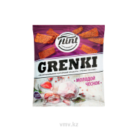 Гренки FLINT Ржаные Со вкусом Молодой чеснок 100г Гренки FLINT Ржаные Со вкусом Молодой чеснок 100г