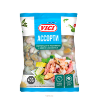 Ассорти VICI Из морепродуктов 400г м/у Ассорти VICI Из морепродуктов 400г м/у