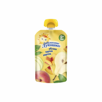 Пюре БАБУШКИНО ЛУКОШКО Яблоко груша и персик 90г