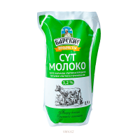 Молоко БАРСКИЕ ПРОДУКТЫ 3,2% 0,9л м/у