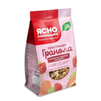 Гранола ЯСНО СОЛНЫШКО С клубникой персиком и миндалем 250г
