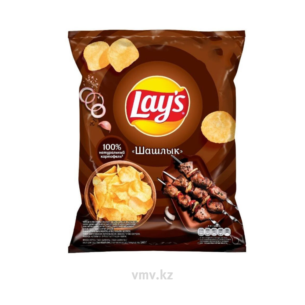 Чипсы LAYS Шашлык 140г - Заказать | Цена 855 тг. | Доставка