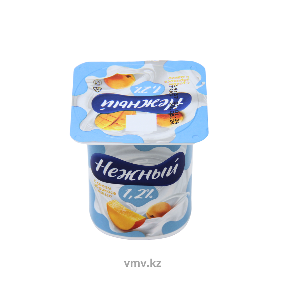 Йогурт CAMPINA Нежный с соком абрикоса и манго 1,2% 100г п/у - Заказать |  Цена 128 тг. | Доставка