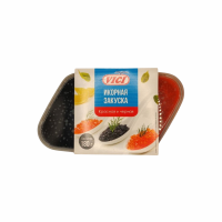 Икра VICI Икорная закуска красная/черная альгиновая 180г