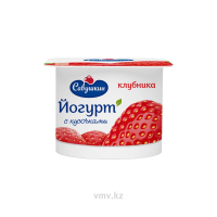 Йогурт САВУШКИН Клубника 2% 120г Йогурт САВУШКИН Клубника 2% 120г