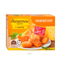 Наггетсы МИРАТОРГ Куриные с сыром 300г кор - Заказать | Цена 1 865 тг ...
