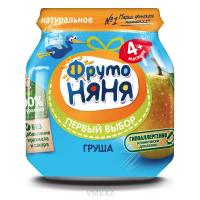 Пюре ФРУТО НЯНЯ Груша 100г с/б