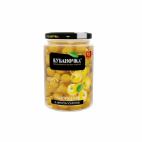 Черешня КУБАНОЧКА Желтая в сиропе 750г с/б