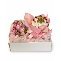 Набор ВКУСНАЯ ИСТОРИЯ Кулич и шоколадные яйца упаковка шт