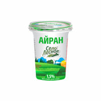 Айран СЕЛО ЛЕСНОЕ 1,5% 250г п/у