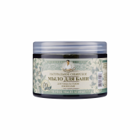 Мыло РЕЦЕПТЫ БАБУШКИ АГАФЬИ Для бани Черное 500мл п/у