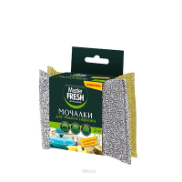 Губки MASTER FRESH Мочалки Для эмали и тефлона 2шт