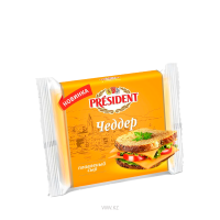 Сыр PRESIDENT Ломтевой Чеддер 40% 150г м/у Сыр PRESIDENT Ломтевой Чеддер 40% 150г м/у