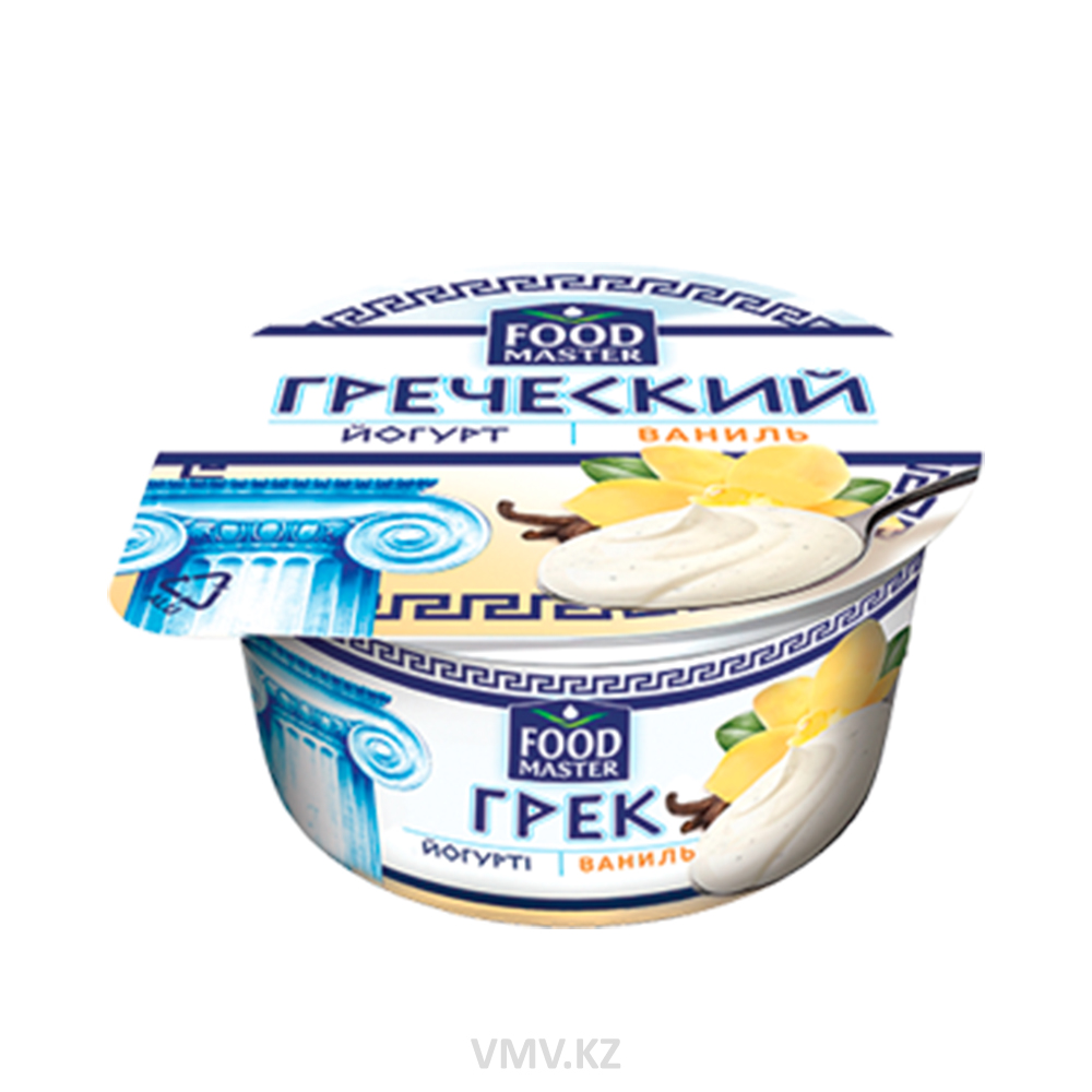 Йогурт FOOD MASTER Греческий с ванилью 2,8% 110г п/у - Заказать | Цена 350  тг. | Доставка