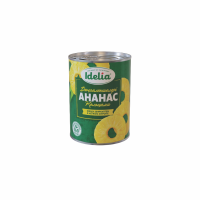 Ананасы IDELIA Кольца в сиропе 565г ж/б