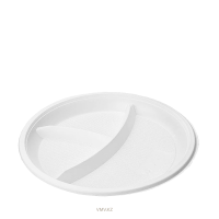 Тарелки МИСТЕРИЯ Одноразовые Белые 3 секции 12шт м/у Тарелки МИСТЕРИЯ Одноразовые Белые 3 секции 12шт м/у