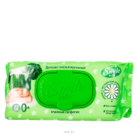 Салфетки SMILE Влажные Алоэ и ромашка 72шт м/у
