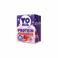 Коктейль YOMILK PROTEIN Молочный протеиновый Со вкусом клубники 1,5% 200мл