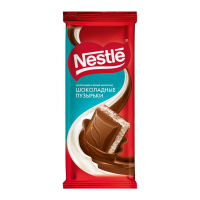 Шоколад NESTLE Молочный и Белый пористый 82г