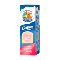Сырок КОРОВКА ИЗ КОРЕНОВКИ Творожный В белом шоколаде клубника со сливками 40г