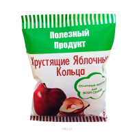 Чипсы ПОЛЕЗНЫЙ ПРОДУКТ Хрустящие яблочные кольца 25г м/у  Чипсы ПОЛЕЗНЫЙ ПРОДУКТ Хрустящие яблочные кольца 25г м/у