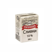 Сливки РОГАЧЕВЪ Питьевые 10% 200мл