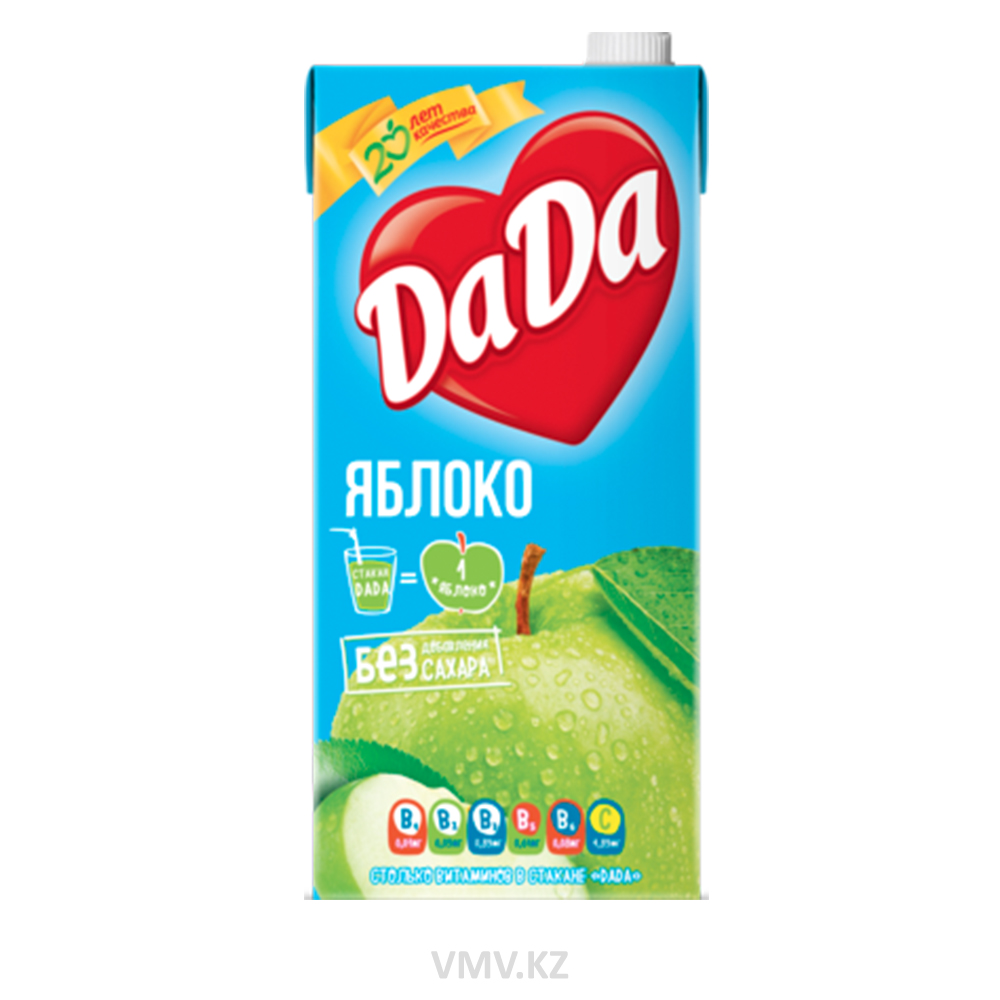 Da da da код. Сок дада 1л. Сок "да да" Тропик 1,9л 1/6. Сок da-da зел. Ябл. 1,9 Л Т/П. Сок да да Казахстан.