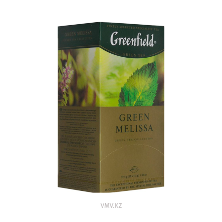 Чай GREENFIELD Green Melissa 25шт кор