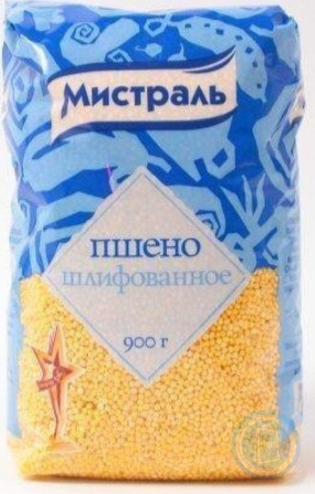 Крупа МИСТРАЛЬ Пшено шлифованное 900г м/у