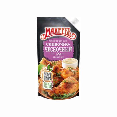 Соус МАХЕЕВЪ Сливочно чесночный 200г м/у
