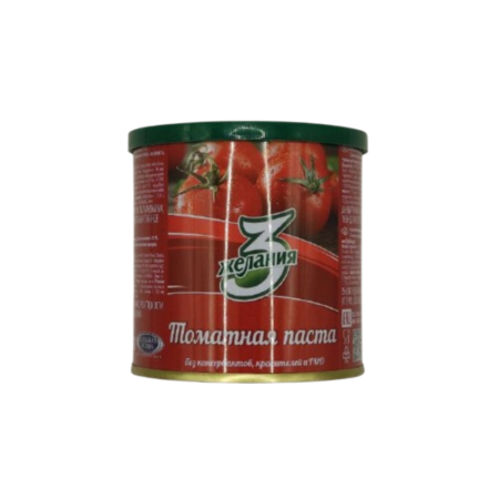 Томатная паста 3 ЖЕЛАНИЯ 198г ж/б