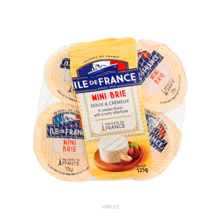 Сыр ILE DE FRANCE Бри с белой плесенью 50% мини 5шт кор