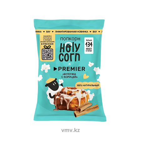 Кукуруза HOLY CORN Воздушная Попкорн Булочка с корицей 35г