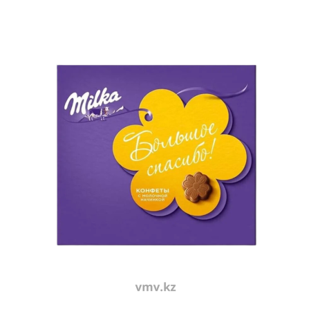 Конфеты MILKA Молочный шоколад с шоколадной начинкой 110г