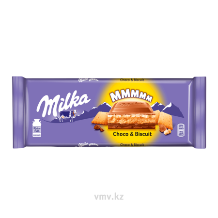 Шоколад MILKA Молочный с печеньем и шоколадно сливочной начинкой 300г м/у
