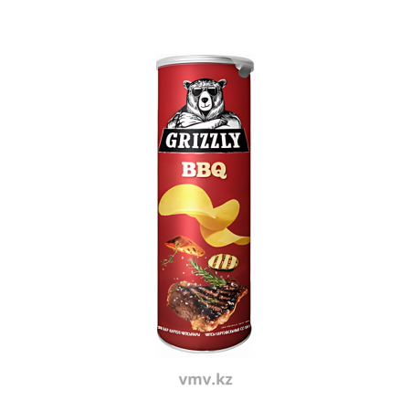 Чипсы GRIZZLY Натуральные Говядина в соусе BBQ 110г