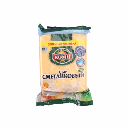 Сыр КОМО Сметанковый 50% 350г в/у
