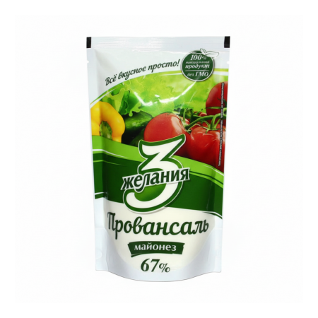 Майонез 3 ЖЕЛАНИЯ Провансаль 67% 100г м/у